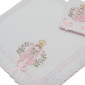 KIT TOALHA FRALDA+FRALDA DE BOCA NOSSA SENHORA